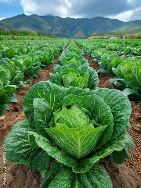 Fototapeta Lettuce created with Generative AI Technology, ai, generative