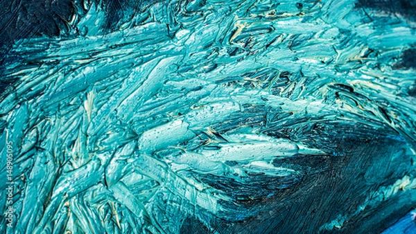 Obraz abstract oil paint texture on canvas, background