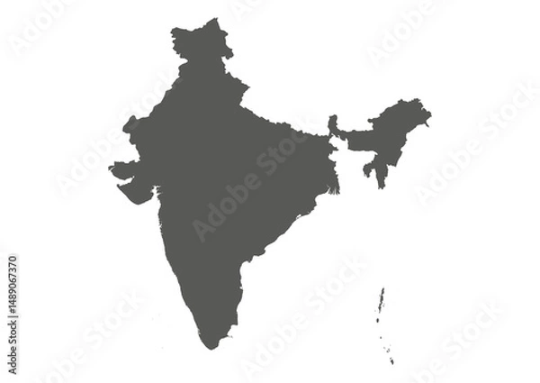 Obraz Vector map of India