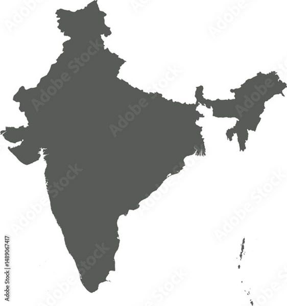 Obraz Vector map of India