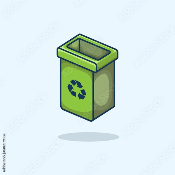 Obraz Recycling icon symbol Ideal for eco campaigns green lifestyle education projects and conservation design Editable and scalable for digital and print purposes