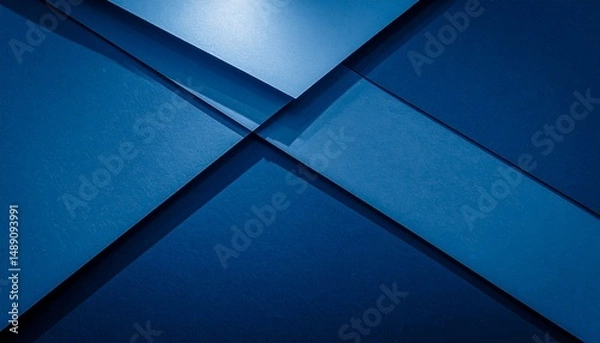 Fototapeta 紺色とグレーの背景に斜め方向の濃淡直線が入ることで動的なリズムを作り、丸い光が柔らかく散らばることで洗練されたビジネス向けデザインに仕上げる

