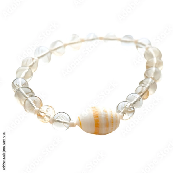 Fototapeta Artistic Anklet with a Graceful Arrangement Isolated on Transparent Background