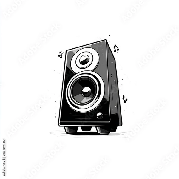 Obraz loudspeaker icon playing music