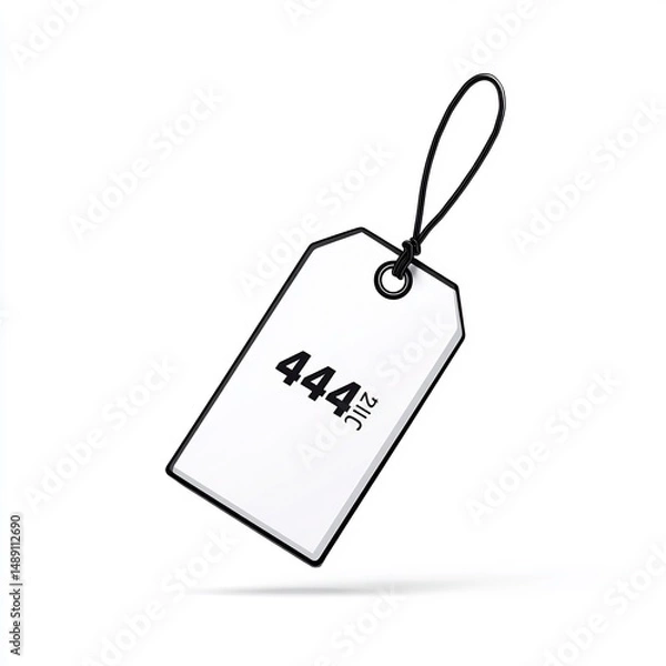 Fototapeta Discount Price Tag Slashed in Half