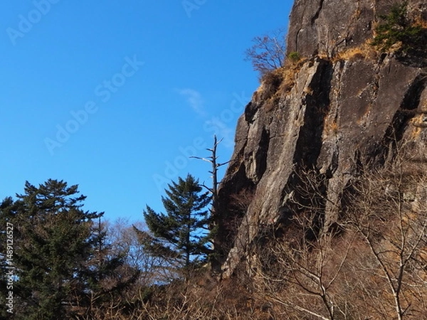 Fototapeta 三ツ峠の崖