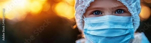 Obraz Design a social media campaign promoting child health insurance as a safety net during sick seasons