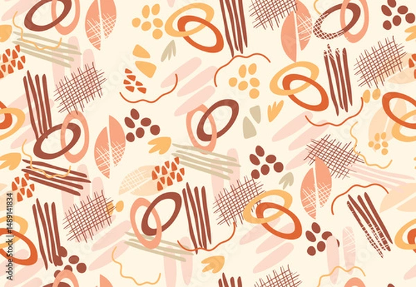Fototapeta seamless pattern with musical notes