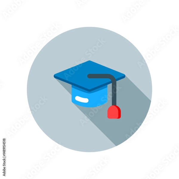 Obraz Design Illustration graphic of toga hat icon with flat style. Suitable for UI, mobile design, web design, etc.