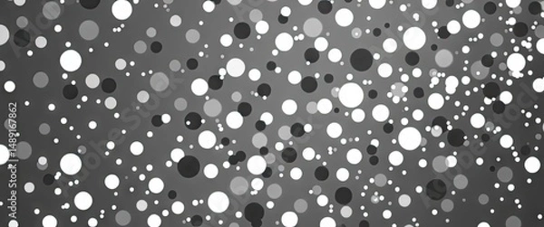 Fototapeta Abstract grayscale circles