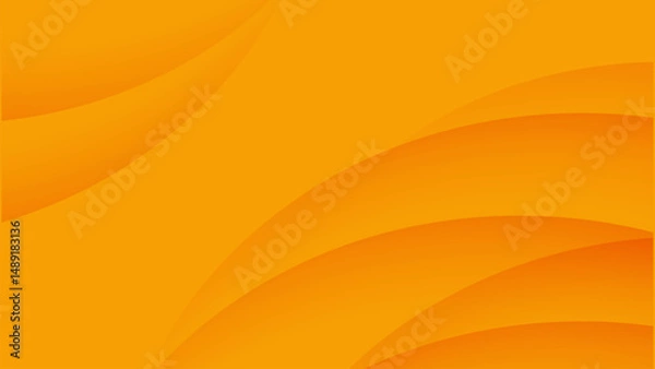 Obraz abstract orange curved layers. modern orange wave pattern. soft orange abstract design