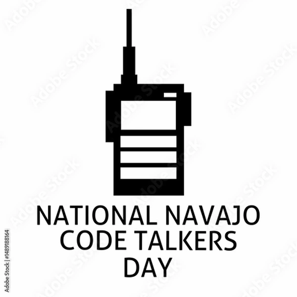 Obraz Background of National Navajo Code Talkers Day. The day is celebrated on August 14th.