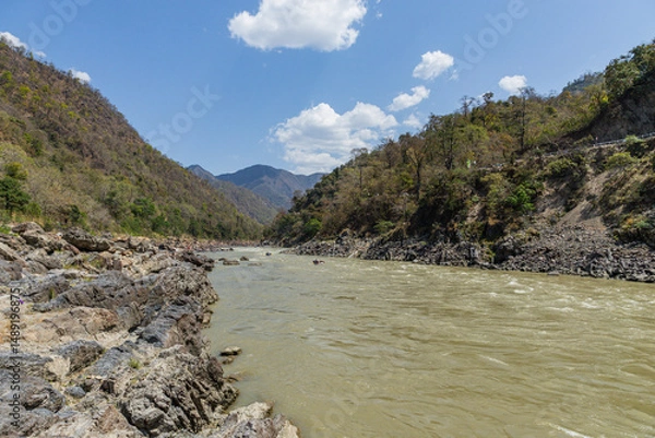 Fototapeta Views of Rishikesh in Summer