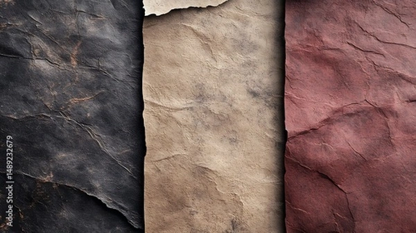 Fototapeta Weathered paper texture backgrounds