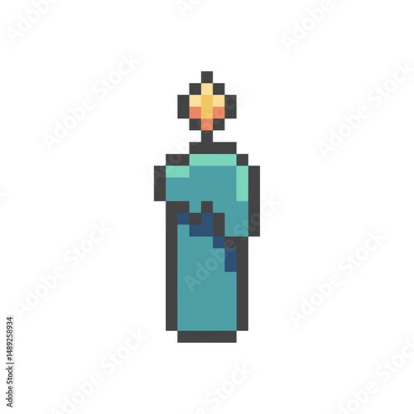 Obraz warm candles pixel art for your needs