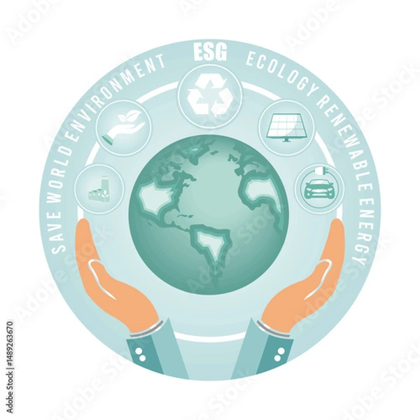 Obraz Environmental concepts, renewable energy, and sustainable development.