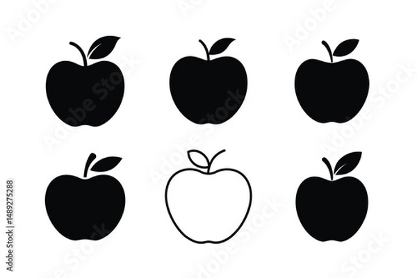 Fototapeta 3D Apple Graphic Icon Vector Format