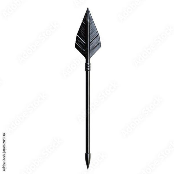 Obraz Sleek Arrow with Contemporary Polished Finish Isolated on Transparent Background
