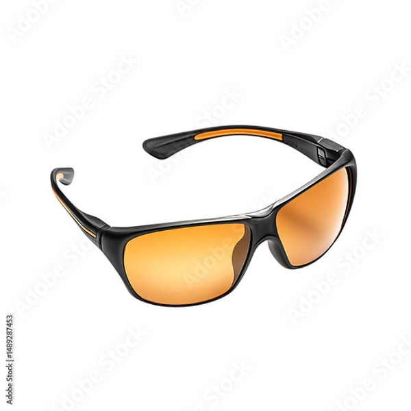 Obraz Minimalist Sporty Sunglasses with Refined Structure Isolated on Transparent Background