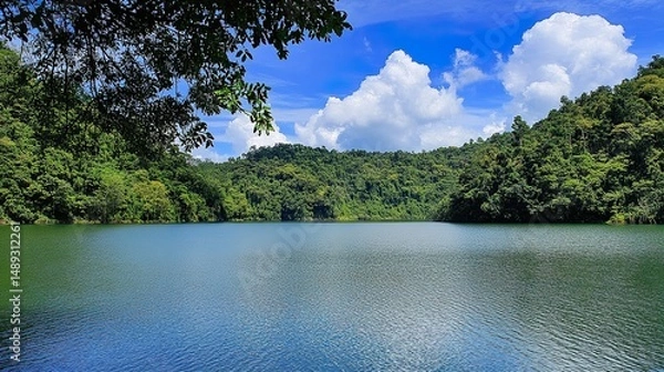 Obraz mountain lake in the summer