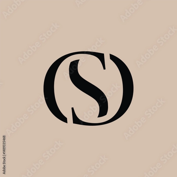 Obraz letter csd logo icon template design vector	