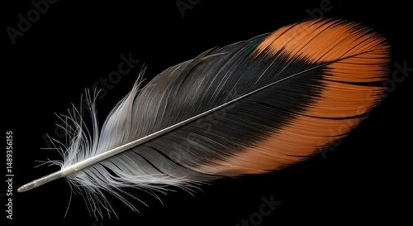 Fototapeta Colorful Artistic Feather Illustration for Creative Projects Use