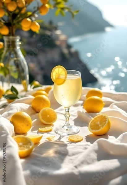 Obraz limoncello on the table