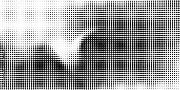 Obraz Black and white dotted halftone background. eps 10