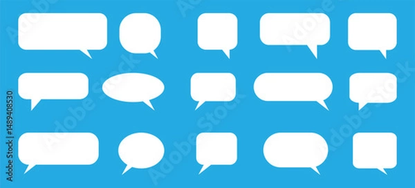 Obraz Speech Bubble Icons Set. Different Speech bubbles for talk, dialogue, decoration. Vector illustration.