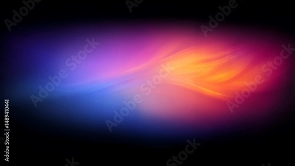 Obraz Ethereal waves of radiant color create a mesmerizing dance of light and shadow a vibrant abstract artwork perfect for backgrounds websites or design projects showcasing radiant hues and dynamic energy