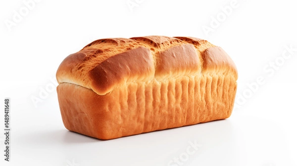 Obraz A Loaf bread isolated on white background, Product of wheat.
