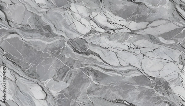 Obraz Realistic grey marble stone texture for creative design applications