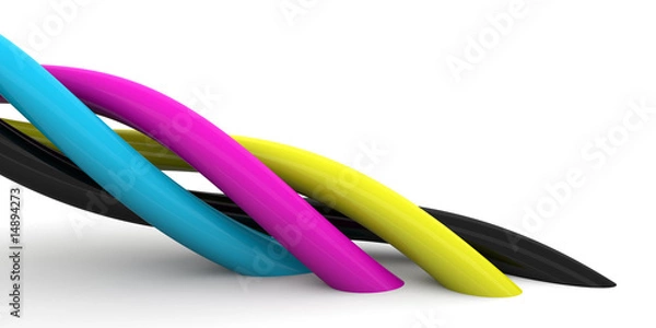 Obraz CMYK Wires