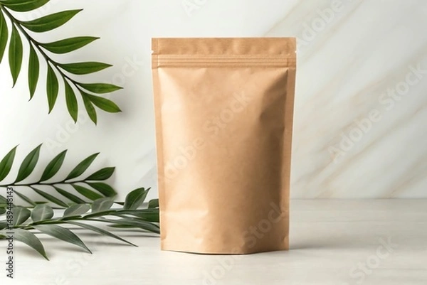 Obraz Blank Pouch Mockup for Powdered Products