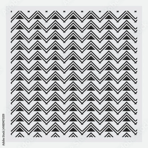Fototapeta Abstract geometric black pattern design