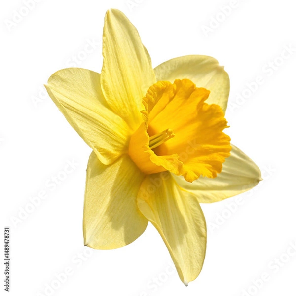 Obraz yellow lily isolated on white background