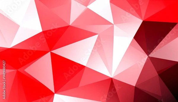 Fototapeta Modern Low-Poly Geometric Background, Fondo Geométrico de Bajo Polígono Moderno, Generated image