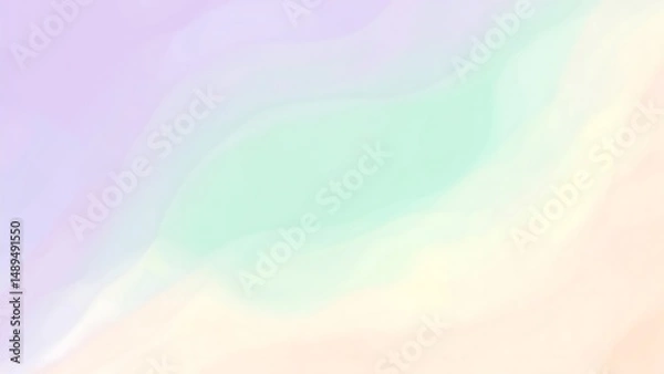 Fototapeta Pastel hues gently blend and ripple creating a dreamy abstract background perfect for design projects needing soft textures and calming colors