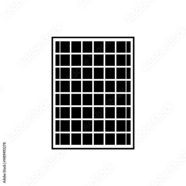 Fototapeta Black squared layout displays pattern in geometric form.