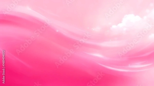 Obraz Soft pink clouds drift across a dreamy dreamscape a serene and ethereal scene perfect for peaceful backgrounds or artistic inspiration