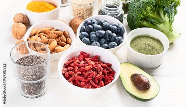 Obraz Various superfoods