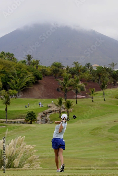 Fototapeta Jugando al golf