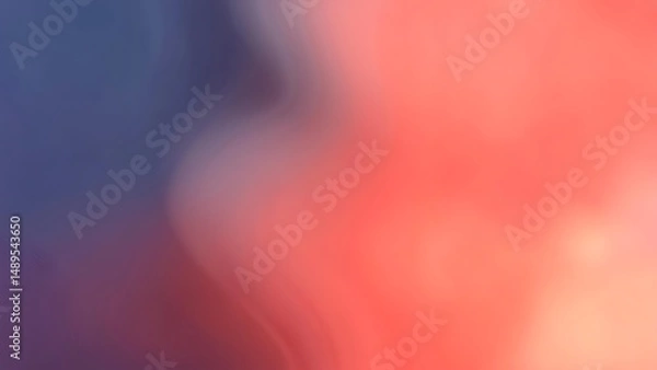 Obraz Soft blended colors paint a dreamy sunset landscape evoking feelings of tranquility and peace perfect for backgrounds websites or design projects featuring calming sunset hues and soft light
