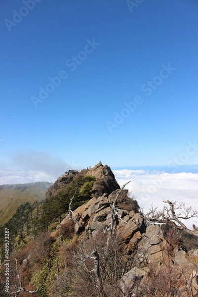 Fototapeta 『雲海と石鎚』 瓶ヶ森  石鎚山