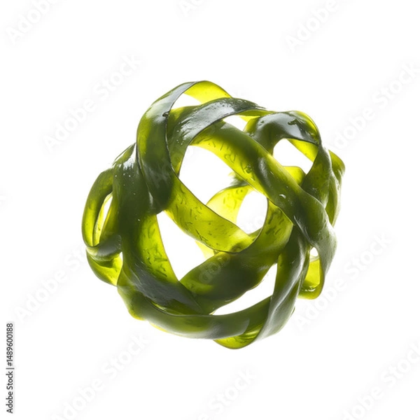 Fototapeta Abstract Kelp Seaweed Sphere Organic Texture and Design Element