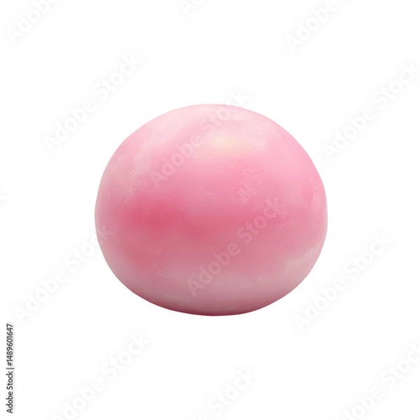 Fototapeta Pink Sphere, Abstract Orb, Smooth Surface, Pastel Color, Glowing, Soft Light