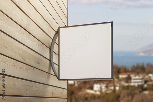 Fototapeta Empty square stopper