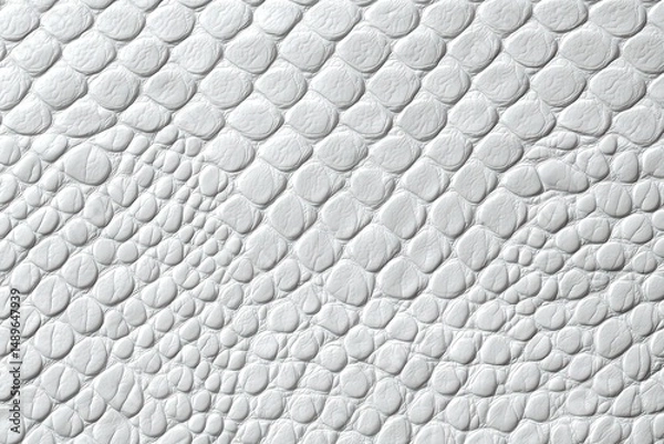 Fototapeta Textured Close-Up of White Snake Skin Pattern on Smooth Surface