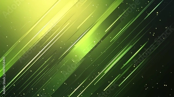 Fototapeta Abstract modern bright green gradient background with glowing neon diagonal lines element. Trendy simple texture creative design. Suit for cover, poster, advertising, website, flyer
