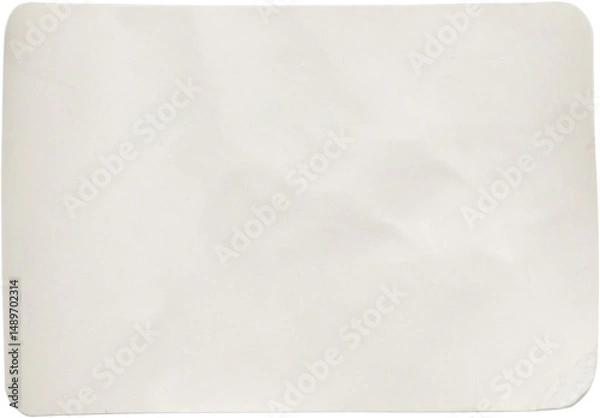 Obraz Paper sticker label isolated on white background